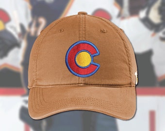 Colorado Avalanche Hat - Carhartt Velcro Strap Cap - Hockey Gift