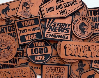 Custom Laserable Leatherette Patches – Personalized Name or Logo