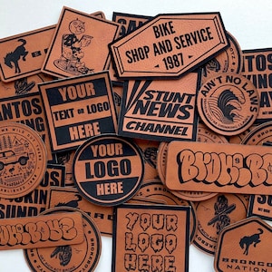 Custom Leatherette Patches - Personalize Leatherette Patches with your Name or Company