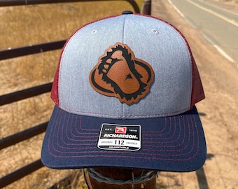 Colorado Avalanche | FOOT Patch Hat - Leatherette - Richardson 112 cap - Hockey Gift for Him
