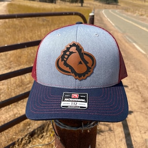 Colorado Avalanche | FOOT Patch Hat - Leatherette - Richardson 112 cap - Hockey Gift for Him
