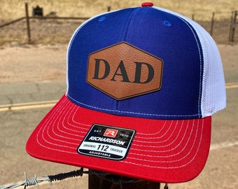 Daddy Fathers Day Hat for Dad Richardson 112 Leather Patch - Etsy