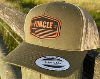 Funcle Hat, 2024 Uncle Established Snapback, Best Uncle Gift, Funcle Gift Ideas, Uncle Birthday Gifts, Uncle Cap, FUNCLE Patch Trucker Hat