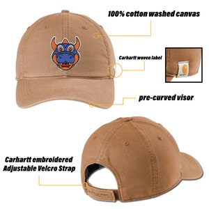 New York Islanders Hat - Carhartt Cap, Sparky Mascot Cap, Hockey Gift for Him, NHL Headwear, NYC Hockey Lid, bild 2