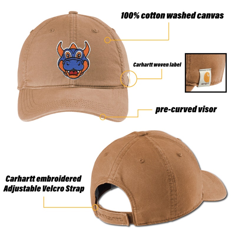 New York Islanders Hat - Carhartt Cap, Sparky Mascot Cap, Hockey Gift for Him, NHL Headwear, NYC Hockey Lid, bild 2
