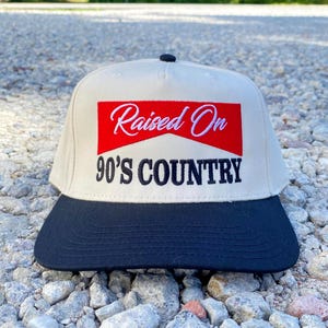 Raised on 90's Country Music Hat, Country hat, Western Music Cap