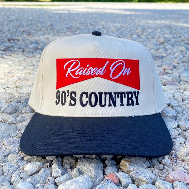 Raised on 90's Country Music Hat, Country hat, Western Music Cap