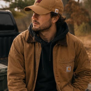 Carolina Hurricanes Carhartt Cap, Warning Flag Hurricanes hat, Carhartt canvas cap