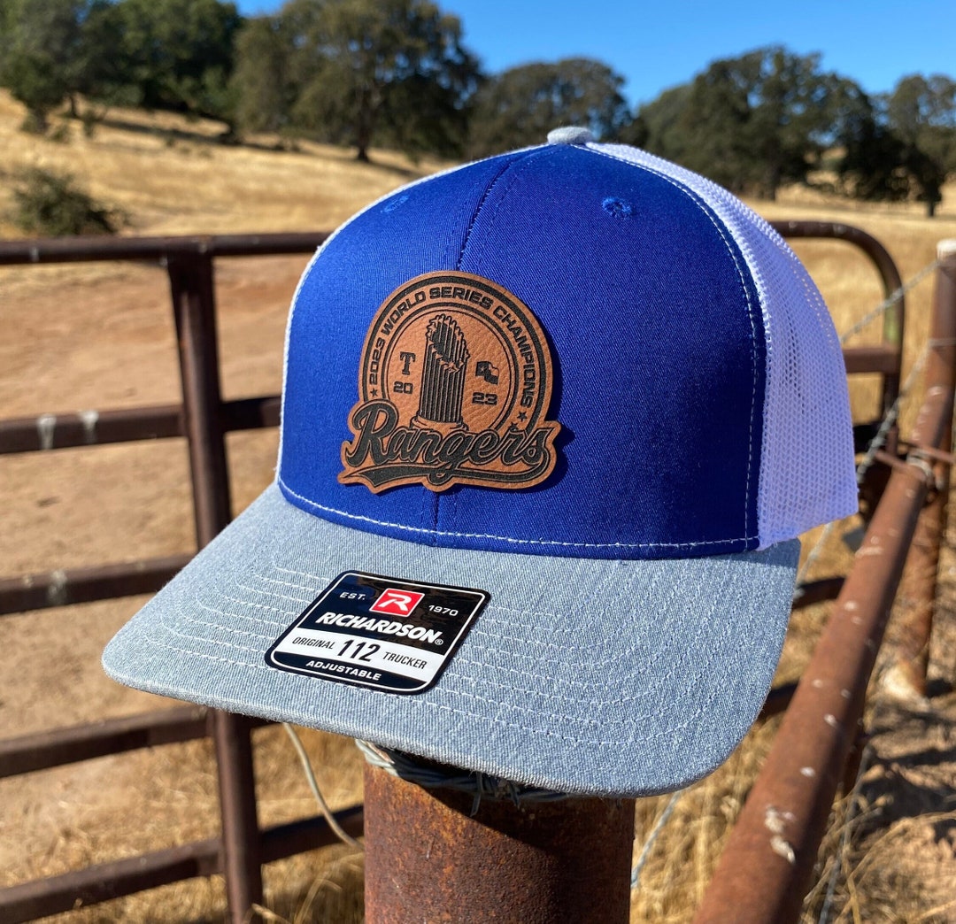 Texas Rangers World Series Hat, 2023 World Series Champions Leather