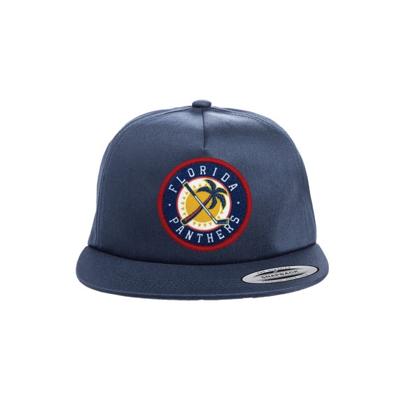 Florida Panthers Palm Tree & Stick Hat - Vintage Style Panthers Hat, FL Panthers Hockey Cap, NHL Playoffs, Stanley Cup, Gift for Him
