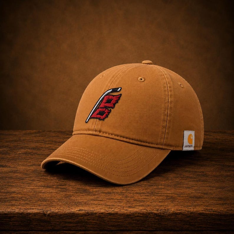 Carolina Hurricanes Cap, Warning Flag Hat, Bunch of Jerks, Carhartt Canvas Cap, Canes Hockey