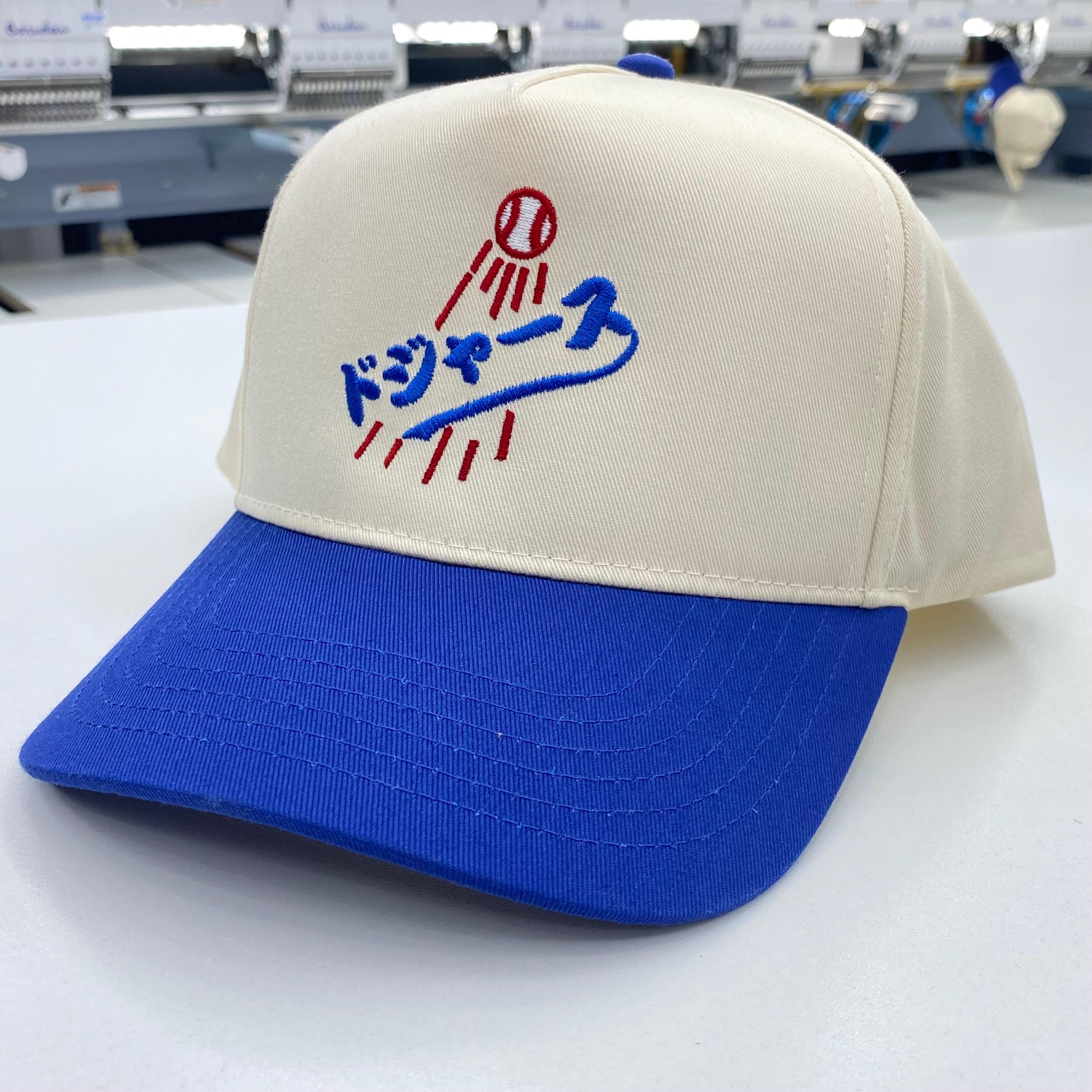 Dodgers Baseball Hat, Japanese Dodgers Baseball Hat, Curved Brim