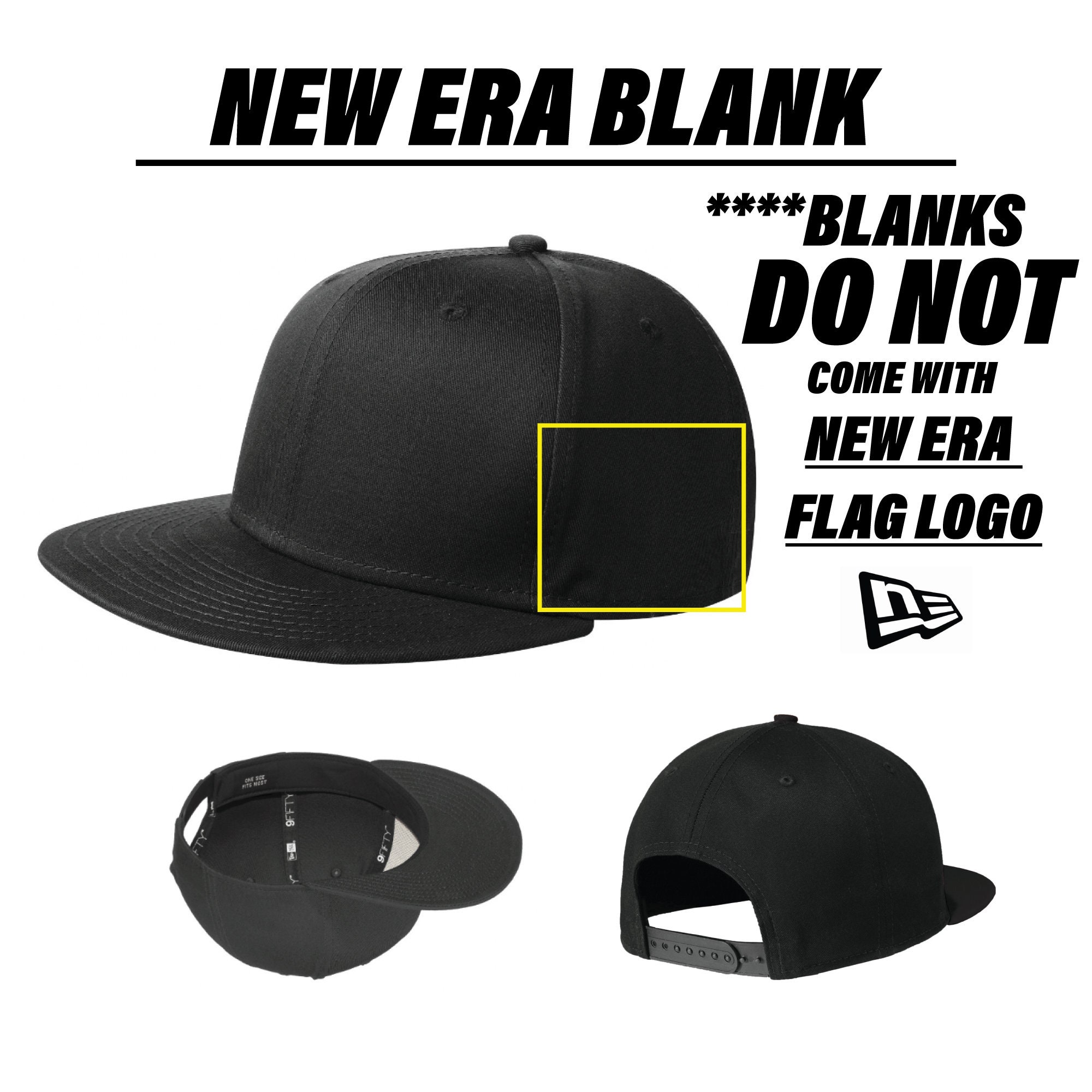 New Ere 9FIFTY Snapback Hat BLANK HAT ONLY - Etsy