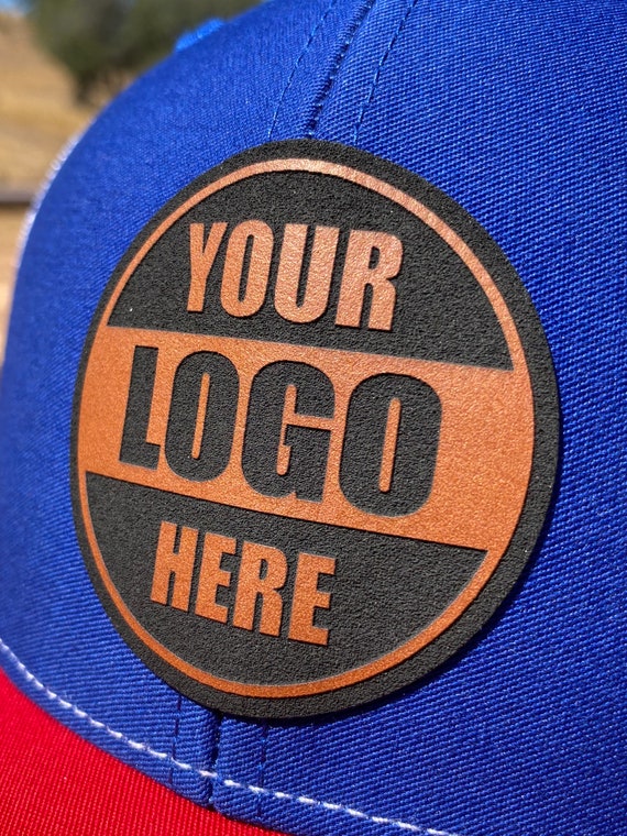 Buy Custom Trucker Leather Patch Hat Personalized Leatherette