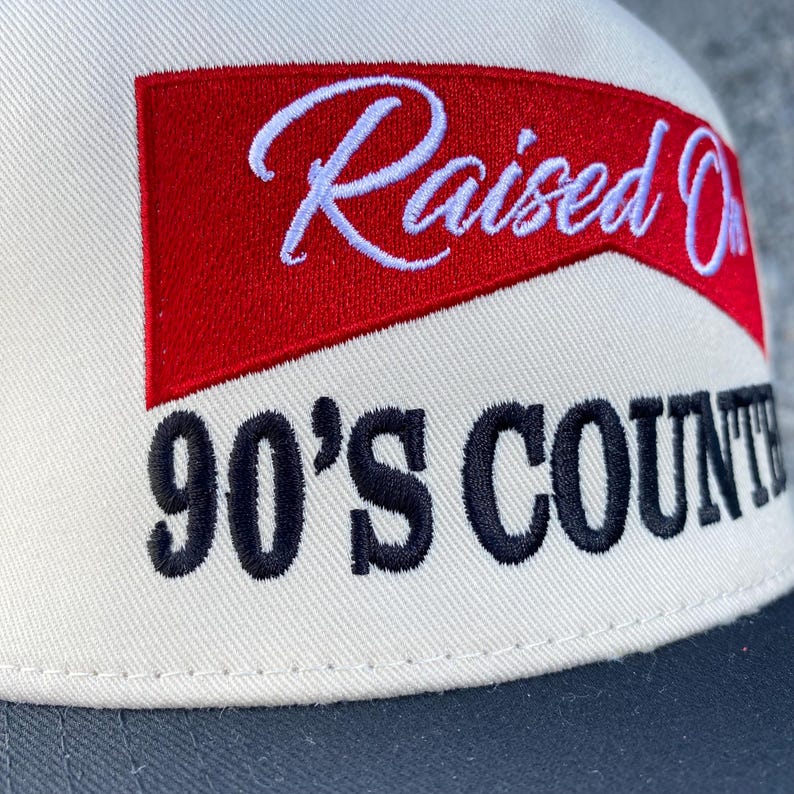 Raised on 90's Country Music Hat, Country hat, Western Music Cap