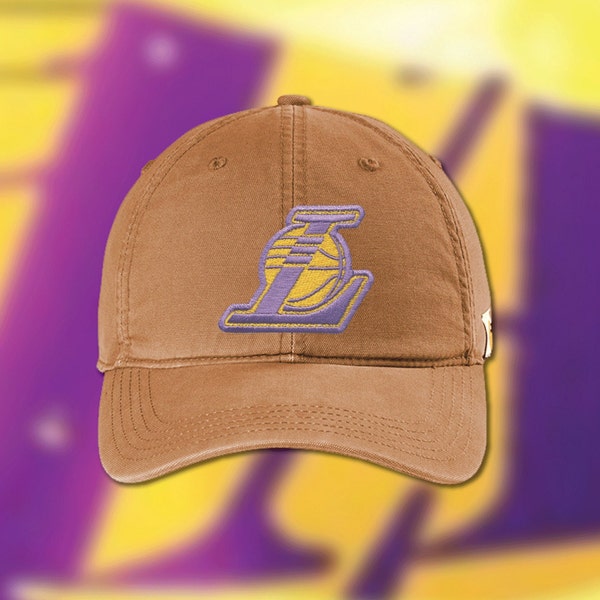 Los Angeles Lakers Carhartt Hat, LA Lakers L Logo Cap, NBA Finals Champions, Lebron James Carhartt Dad Hat, Gift for Lakers Fan, Kobe Bryant