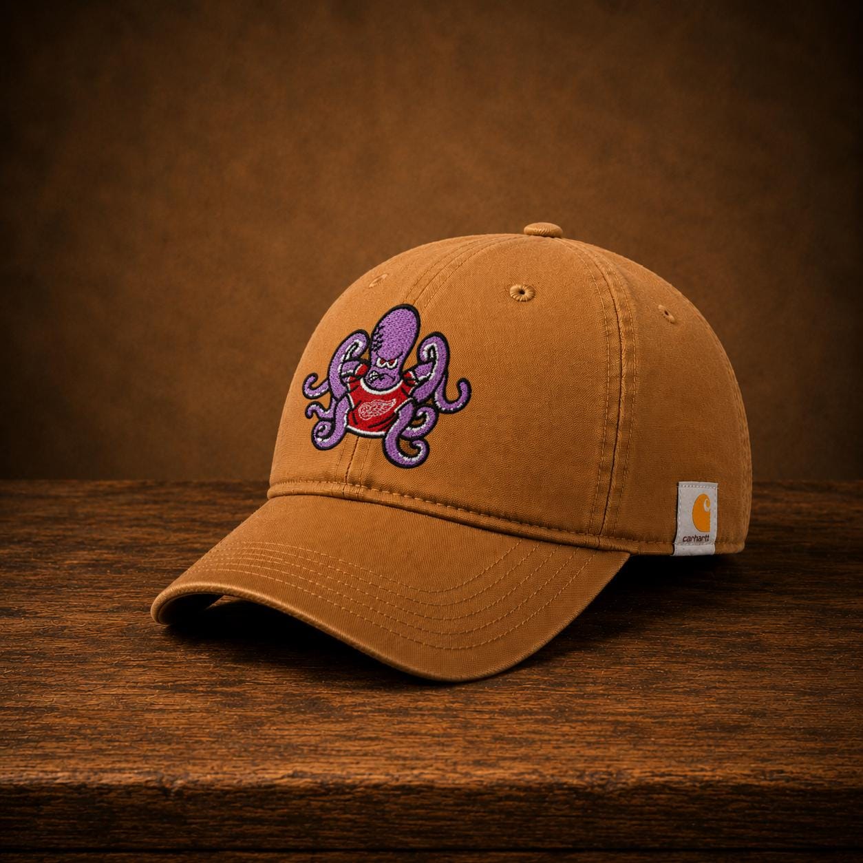 Red Wings Hat, AL the Octopus Carhartt Cap - Hockey Gift - Etsy