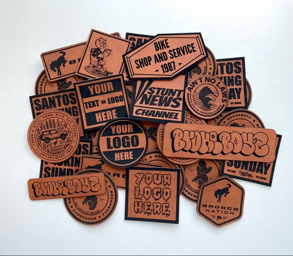 Custom Laserable Leatherette Patches – Personalized Name or Logo