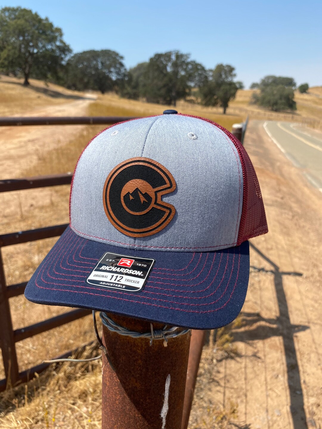 Colorado Avalanche Patch Hat Leatherette Richardson 112