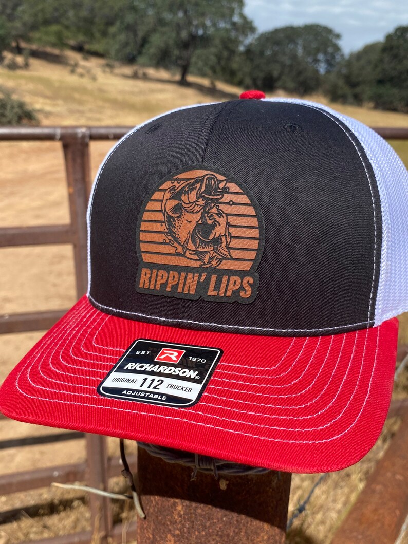 Bass Fishing Hat Rippin' Lips Fishing Hat Fishing Gift Etsy