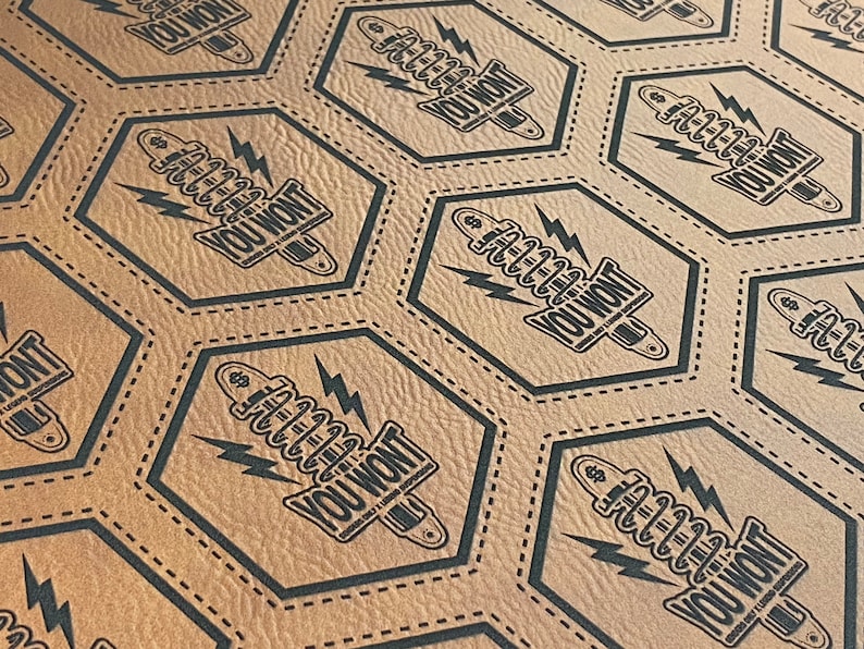 Custom Laserable Leatherette Patches – Personalized Name or Logo bild 7