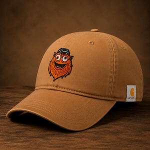 Flyers Hat - Gritty - Carhartt Hood and Loop Strap Cap - Hockey Gift