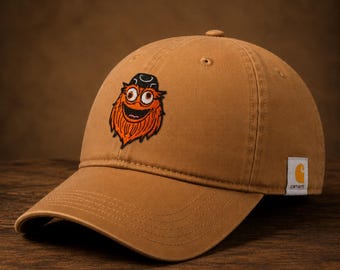 Flyers Hat - Gritty - Carhartt Hood and Loop Strap Cap - Hockey Gift