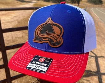 Colorado Avalanche Triangle Patch Hat Leatherette 