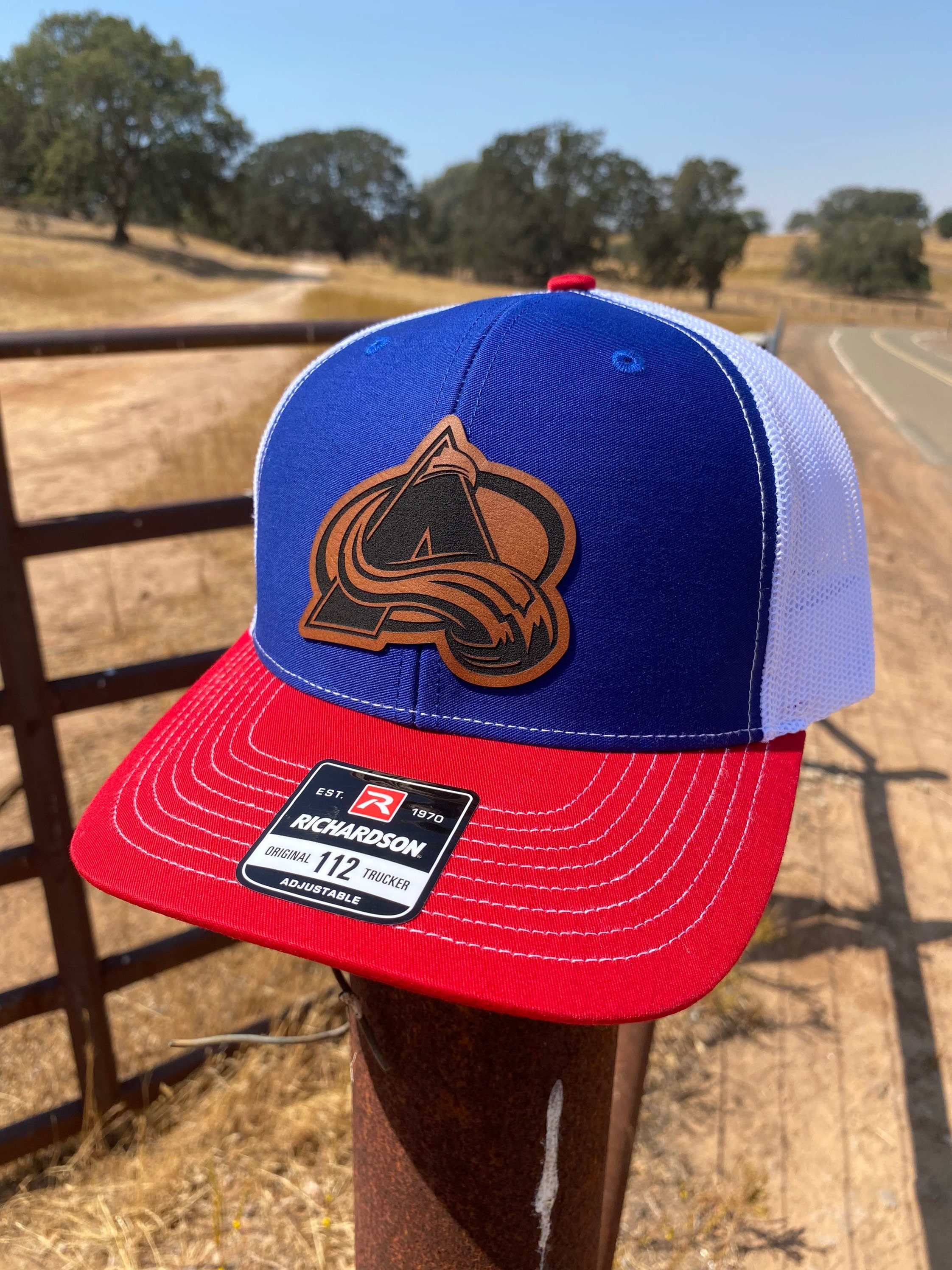 Colorado Avalanche Patch Hat Leatherette Richardson 112
