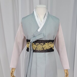 Man Hanbok Male Korea Traditional Clothes Set Wedding Ceremony Birthday CUSTOM-MADE MH016 image 1