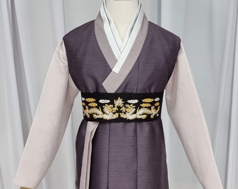 Man Hanbok Male Korea Traditional Clothes Set Wedding Ceremony Birthday CUSTOM-MADE  MH028