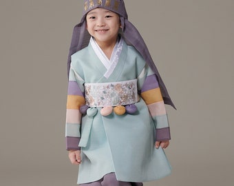 Hanbok Korea Boy Baby Kid Traditional Clothing Dress 1st Birthday Dolbok 1-10 Ages bh12