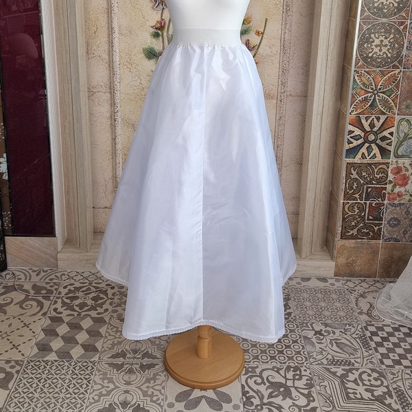 Hanbok Jupon Midi Longueur Blanc Dol Party Célébration Robe de Fête de Mariage Jupon Élastique 90 cm