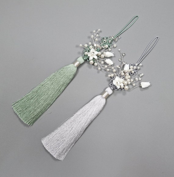 Yan Tassel Norigae Accessory for Hanbok \ub178\ub9ac\uac1c Korean Traditional Tassel 2 piece set