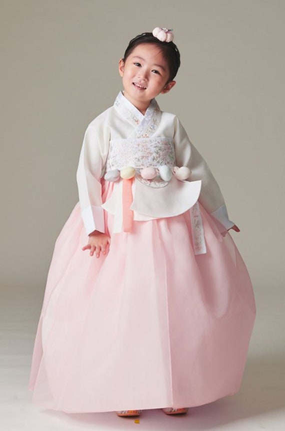 Girl Baby Hanbok Korean Traditional Dress First Birthday Party