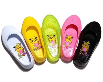 Korean Shoes GOMUSIN Traditiional Jelly Shoes Kids Baby Girl Boy Hanbok Shoes Beach Gardening Daily Casual