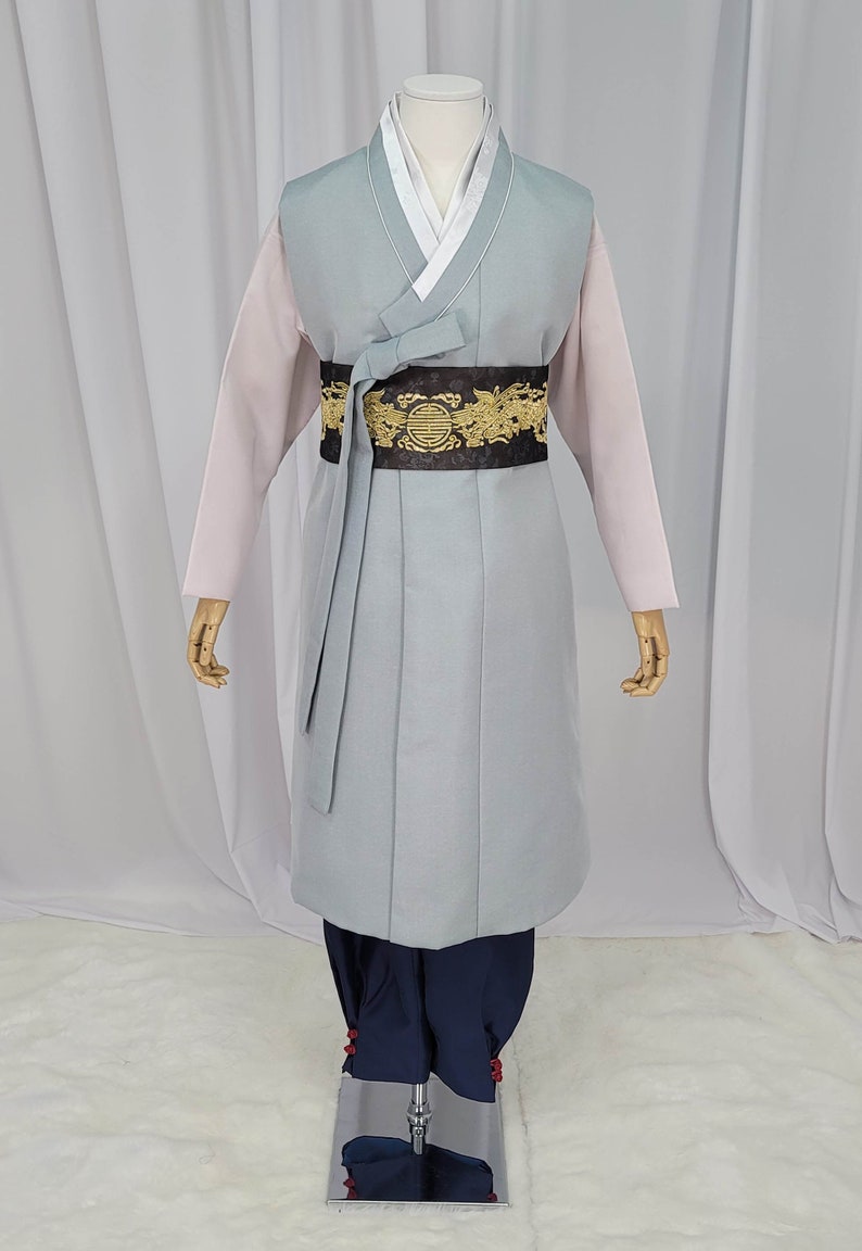 Man Hanbok Male Korea Traditional Clothes Set Wedding Ceremony Birthday CUSTOM-MADE MH016 image 1