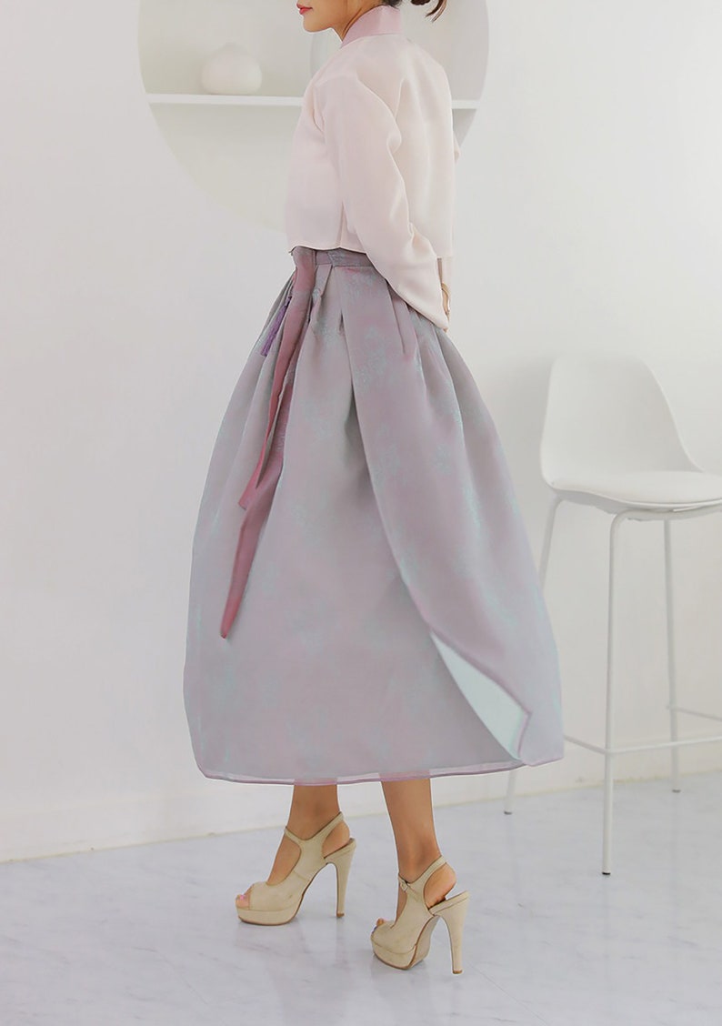 Winter-Friendly Hanbok Padded Cloud Jeogori (Mint, Navy)