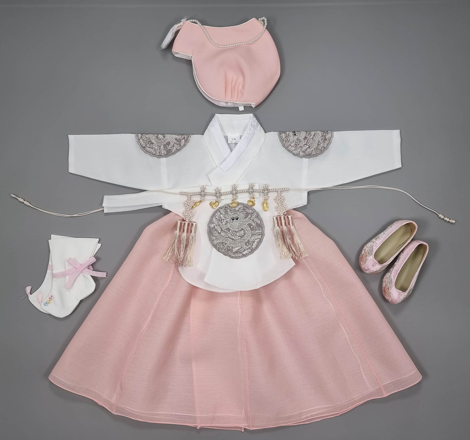 Korean Baby Girl Hanbok Dress First Birthday Traditional Etsy