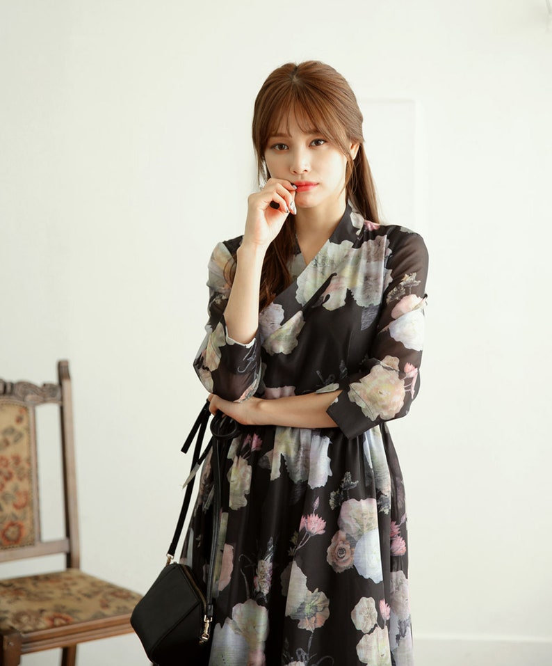 Modern Hanbok Korea Dress Women's Female Girl Junior Daily - Etsy