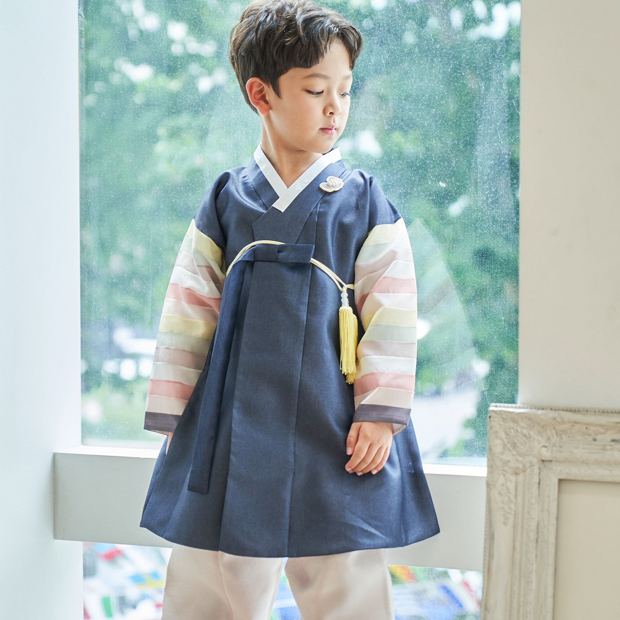 Korean Hanbok Traditional Clothing Boy Baby Hanbok 100th Days Etsy