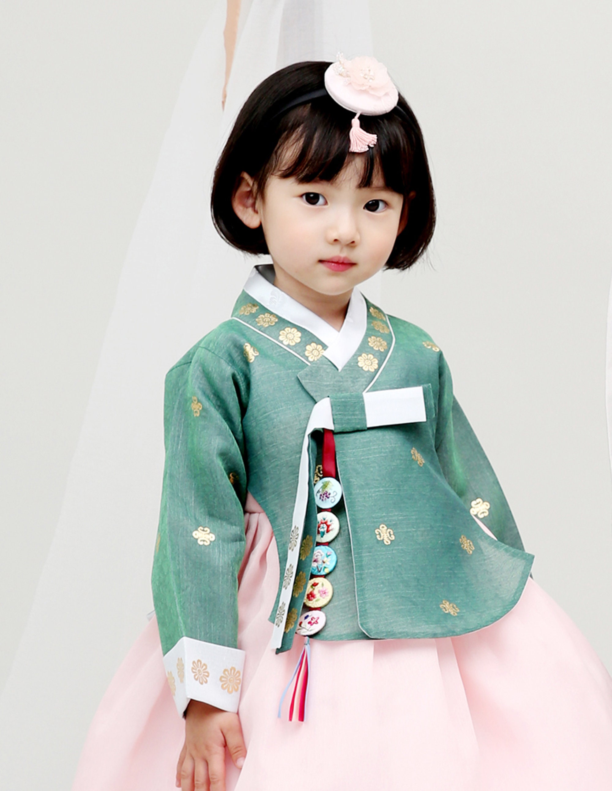 Hanbok Dress Girls Baby Korea Traditional Clothing Kids Etsy
