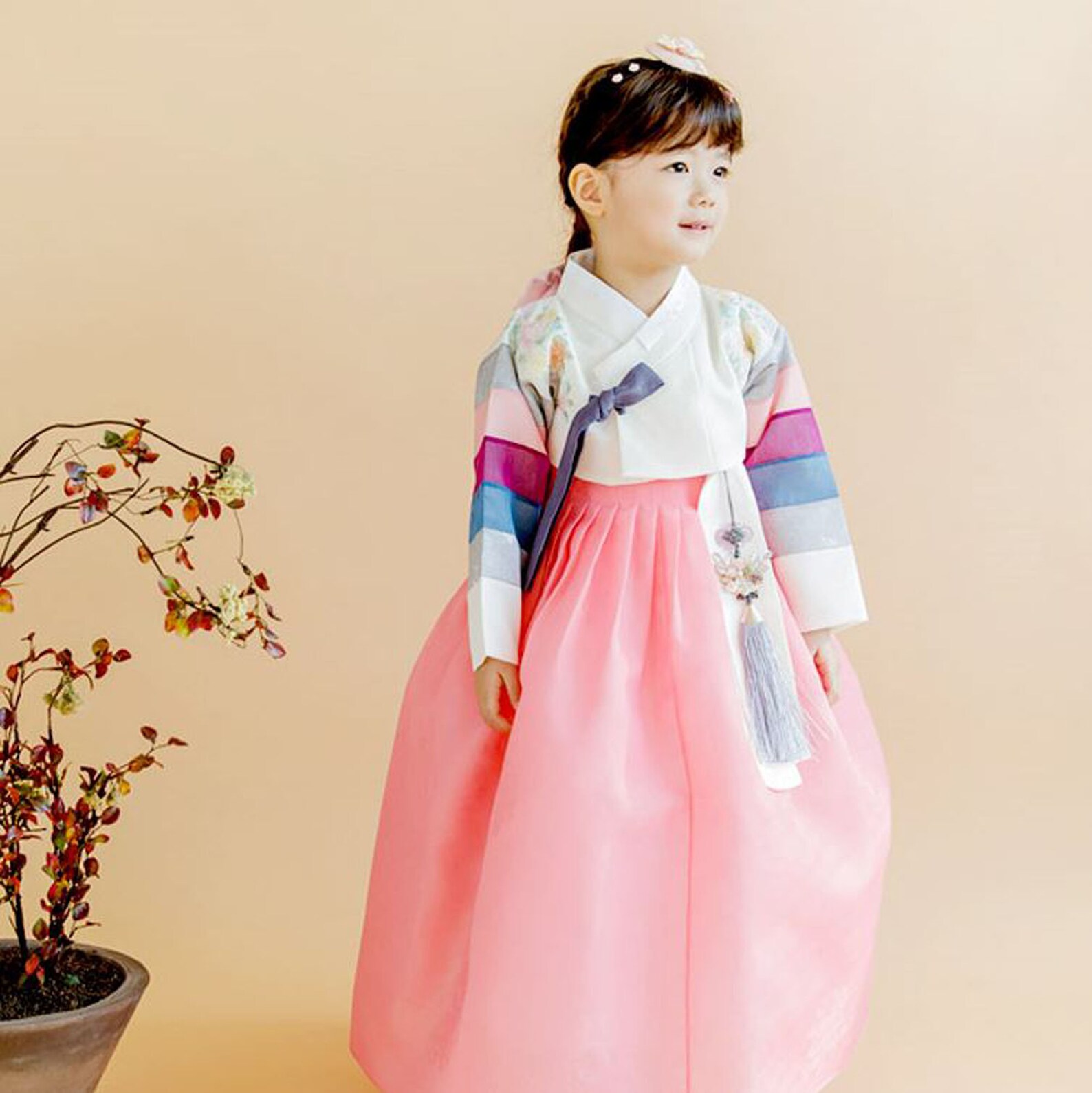 Hanbok Norigae Fabric White Solid Korea Traditional Ornament | Etsy