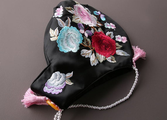 Hanbok Dress Hat Cap Korea Traditional Clothes Baby Kid First Birthday Party Dol Dohl flower embroidery Pink