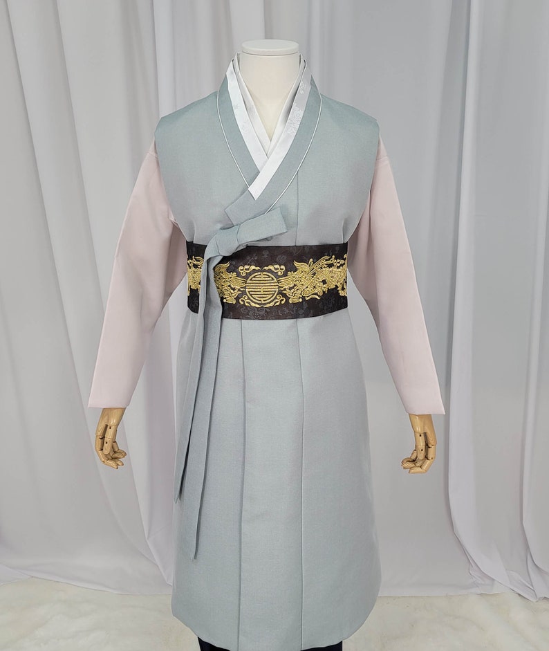 Man Hanbok Male Korea Traditional Clothes Set Wedding Ceremony Birthday CUSTOM-MADE MH016 image 3