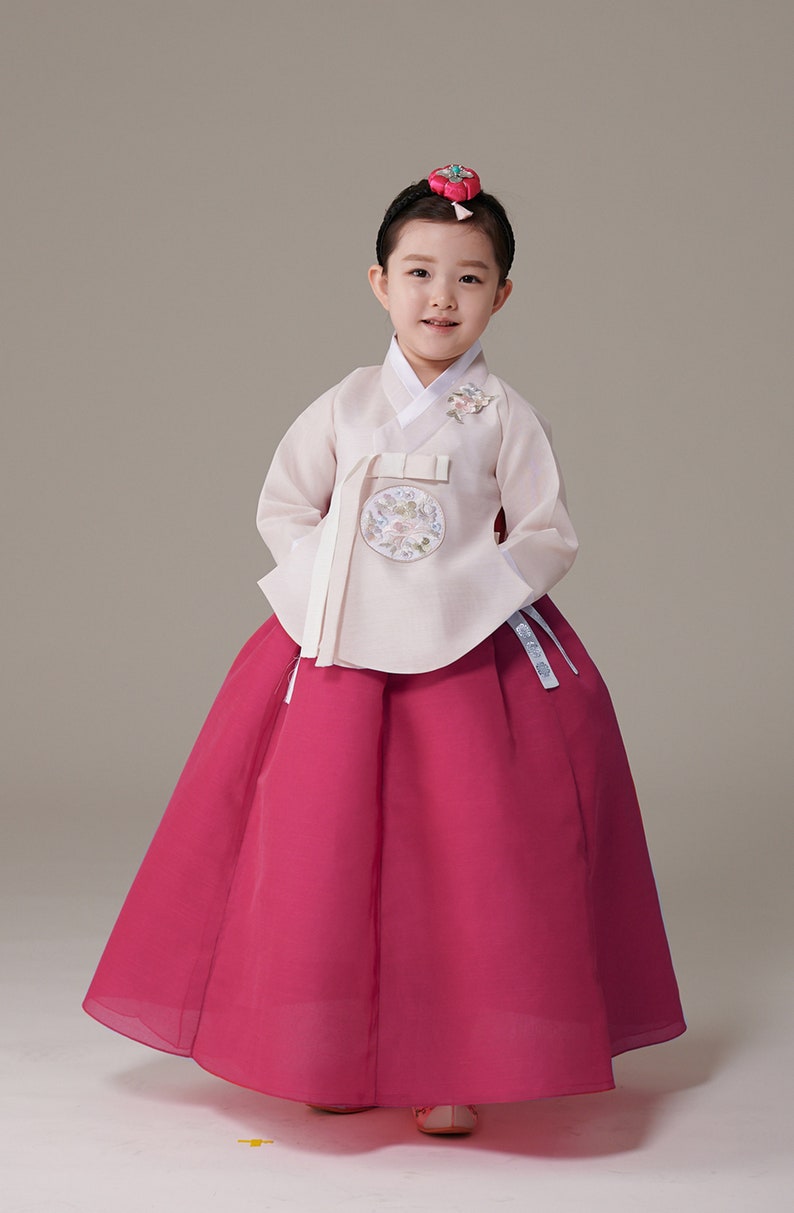 Hanbok Korea Girl's Baby Kid Traditional Dress Tradition | Etsy