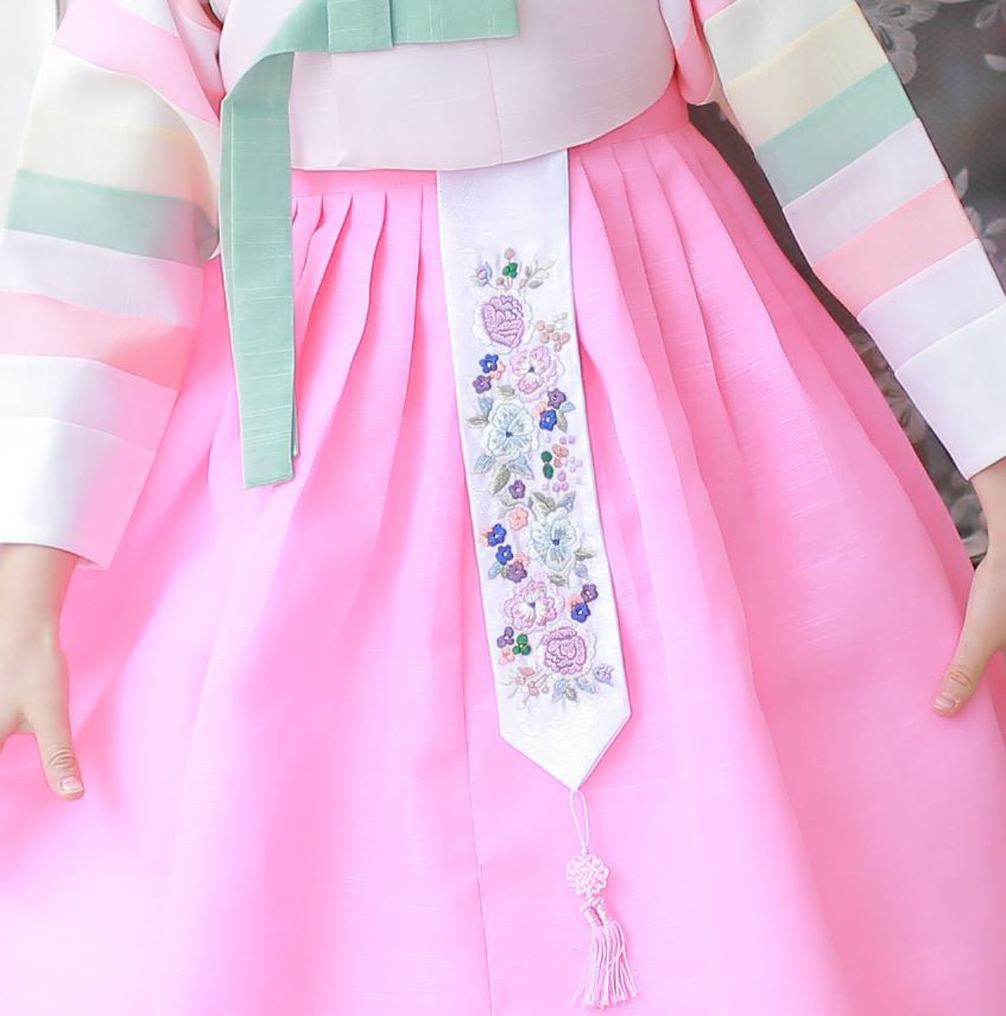 Girl Hanbok Dress Fabric Norigae Hyangdae 향대 Korea traditional Etsy