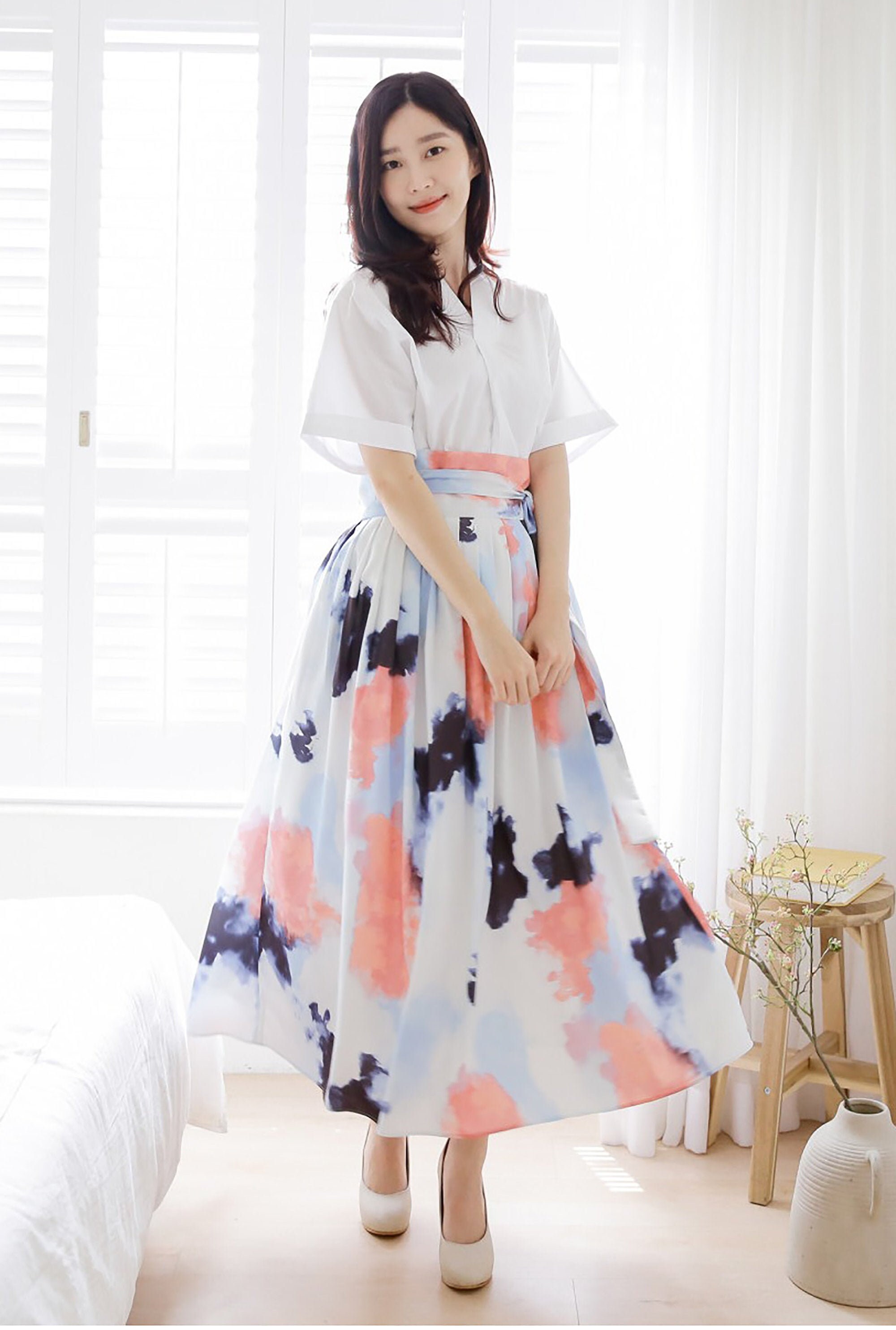 Modern Hanbok Korea Dress Women's Daily Party Dress | Etsy