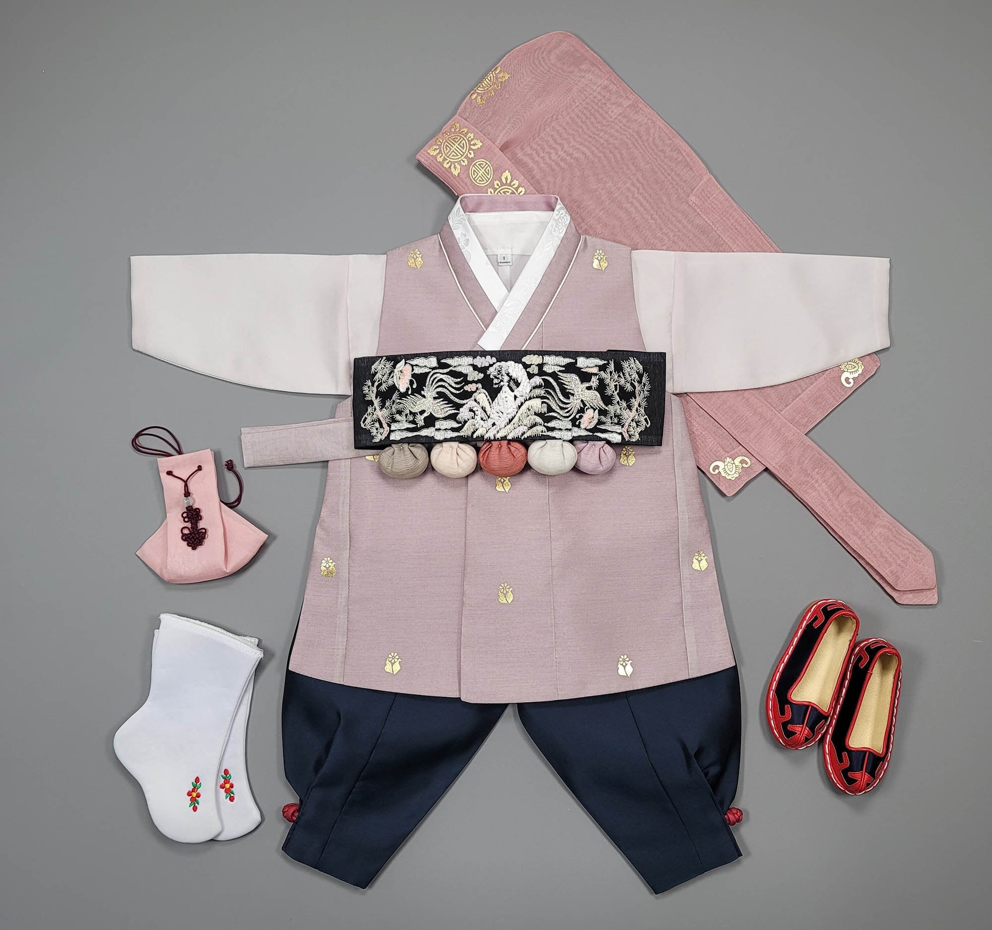 Hanbok Boy Baby Korea Traditional Clothing Set 1 Age First Etsy