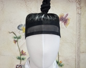 Hanbok Gat Inside Head Band Korea Traditional Man Head Accessory Black Adjustable 상투